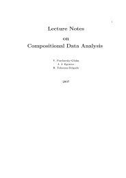 Lecture Notes on Compositional Data Analysis - Sedimentology ...
