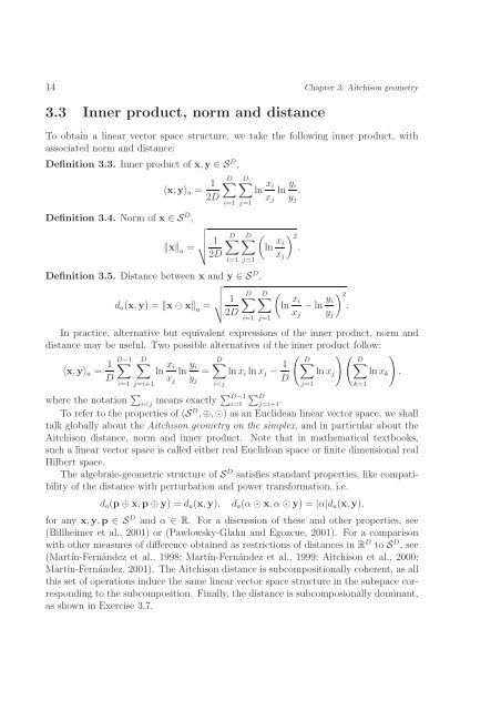 Lecture Notes on Compositional Data Analysis - Sedimentology ...