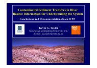 Contaminated Sediment Transfers in River Basins ... - SedNet