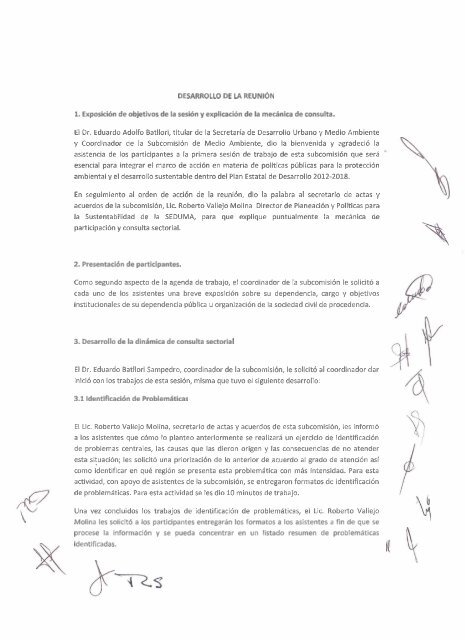 Minuta - Secretaría de Desarrollo Urbano y Medio Ambiente