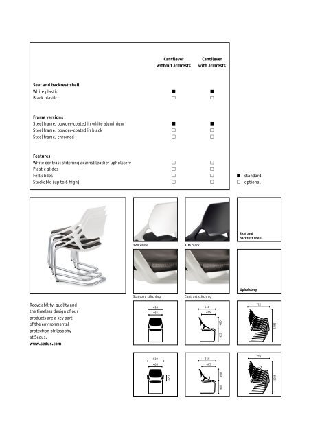 Cantilever chair