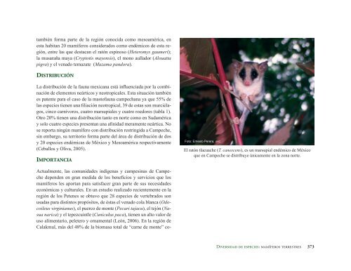 La Biodiversidad en Campeche Estudio de Estado