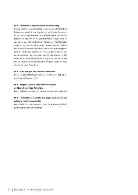 GRI-Bericht 2012 (pdf) - Sedus