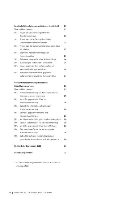 GRI-Bericht 2012 (pdf) - Sedus