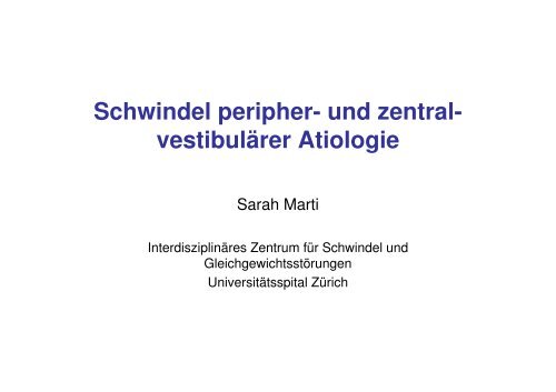 Vortrag Sarah Marti - See-Spital