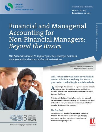 Financial and Managerial Accounting for Non-Financial Managers ...