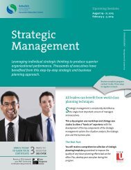 Strategic Management - Schulich Executive Education Centre - York ...