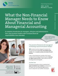 What the Non-Financial Manager Needs to Know About Financial ...