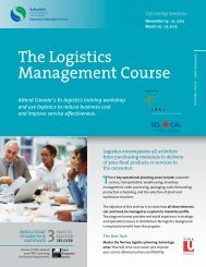 The Logistics Management Course - Schulich Executive Education ...