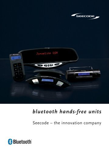 bluetooth hands-free units - seecode-europe.de