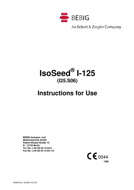 Instructions for use - SeeDos, UK