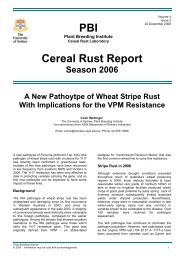 A new Pathotype of Wheat Stripe Rust with Implications for VPM ...