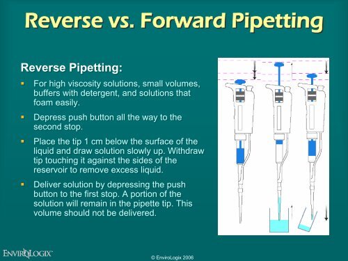 Proper Pipette Technique Proper Pipette Technique