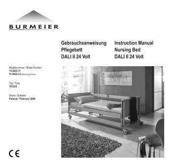 Pflegebett DALI II 24 Volt - Seeger24.de Online SanitÃ¤tshaus