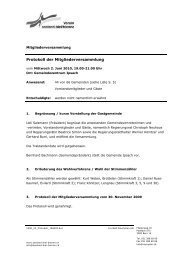 Protokoll der Mitgliederversammlung - seeland-biel-bienne