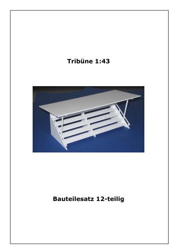 Bauanleitung Tribüne