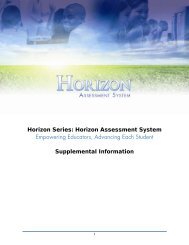 Horizon Assessment System Empowering Educators - Projects