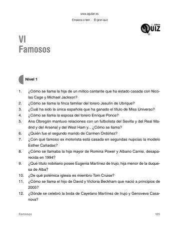 Primeras pÃ¡ginas de 'El gran quiz' - Aguilar