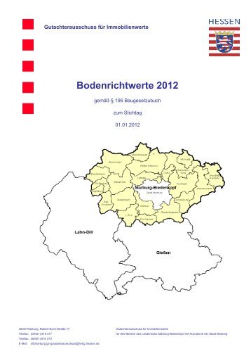 Bodenrichtwerte 2012 - Fronhausen