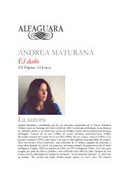 ANDREA MATURANA El daÃ±o La autora - Aguilar