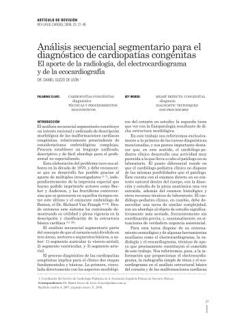 AnÃ¡lisis secuencial segmentario para el diagnÃ³stico de ... - SciELO