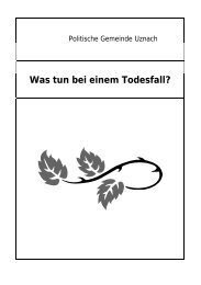 Was tun bei einem Todesfall? - Seelsorgeeinheit Obersee