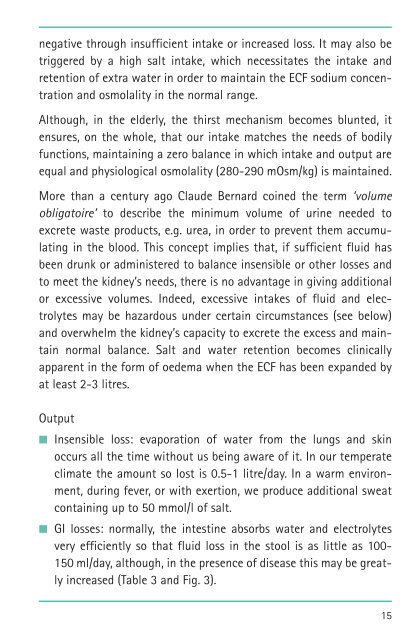 Basic Concepts of Fluid and Electrolyte Therapy