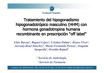 Tratamiento del hipogonadismo hipogonadotrópico masculino (HHM)