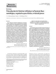 Protocolisation of Parenteral Artificial Nutrition. Methodological and ...