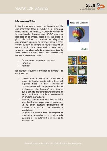 Viajar con diabetes.pdf - Sociedad Española de Endocrinología y ...