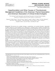 Hyperthyroidism and Other Causes of Thyrotoxicosis: Management ...