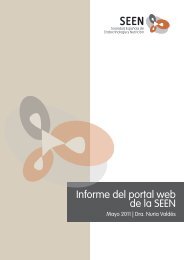 Informe del portal web de la SEEN Estadísticas de GOOGLE ...