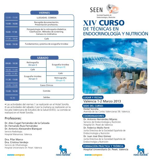 Programa - Sociedad Española de Endocrinología y Nutrición (SEEN)