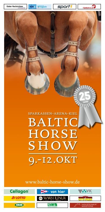 Baltic Horse Show Flyer 2014