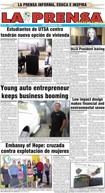 Young auto entrepreneur keeps business booming - La Prensa De ...