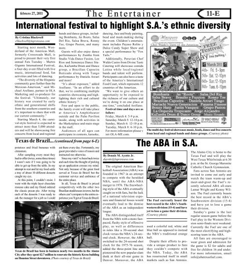 27 DE FEBRERO 2011 - La Prensa De San Antonio