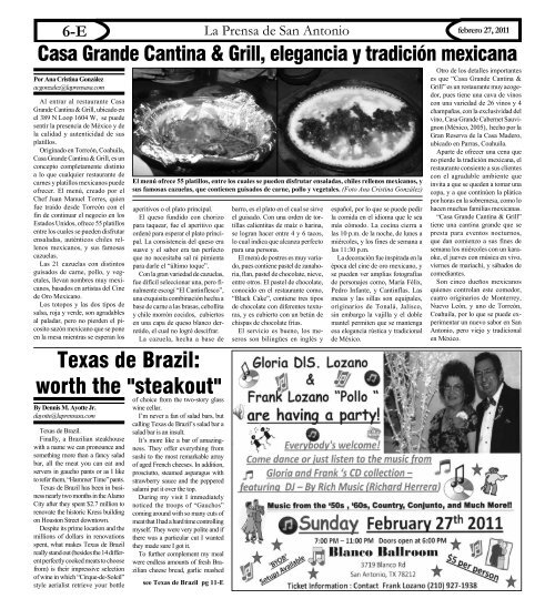 27 DE FEBRERO 2011 - La Prensa De San Antonio