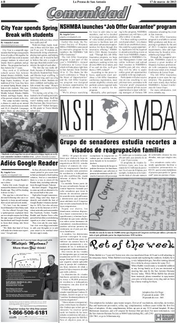 la prensa informa, educa e inspira - La Prensa De San Antonio