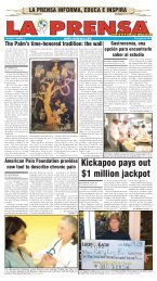 Kickapoo pays out $1 million jackpot - La Prensa De San Antonio