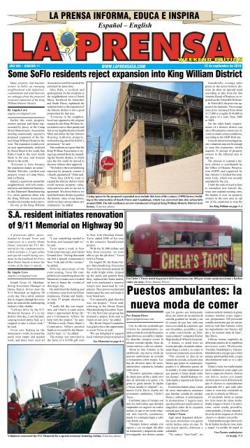 Puestos ambulantes - La Prensa De San Antonio