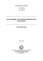 La tecnología y la Teoría Económica de la Innovación