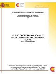 CURSO COOPERACIÓN SOCIAL Y VOLUNTARIADO: EL ...