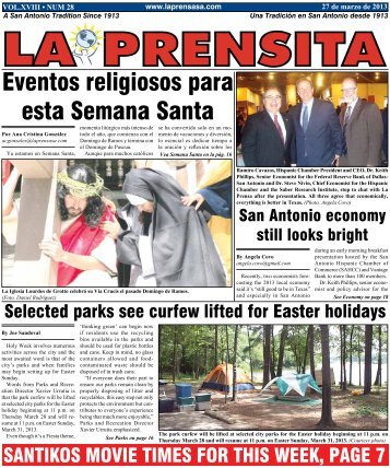 Eventos religiosos para esta Semana Santa - La Prensa De San ...