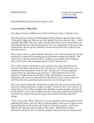 IFG_PRESS_RELEASE Contact - International Forum on Globalization