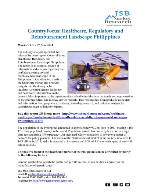 CountryFocus: Healthcare, Regulatory and Reimbursement Landscape Philippines