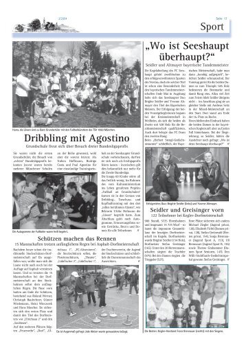 Sport - Dorfzeitung Seeshaupt
