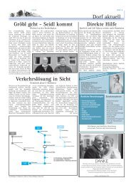 Dorf aktuell - Dorfzeitung Seeshaupt