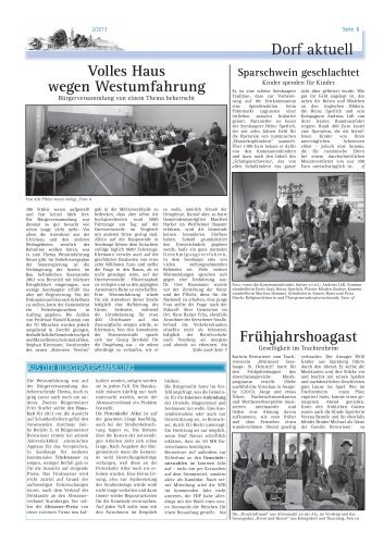 Dorf aktuell - Dorfzeitung Seeshaupt