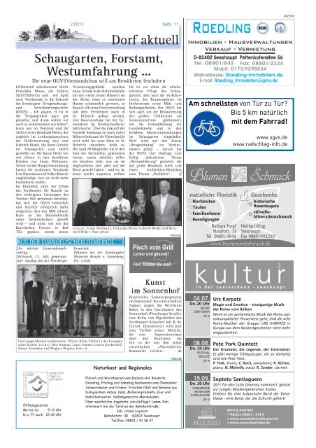 Dorf aktuell - Dorfzeitung Seeshaupt