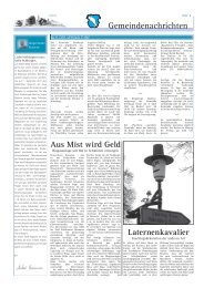 Gemeindenachrichten - Dorfzeitung Seeshaupt